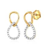 White Gold Plated Earring