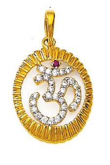 Om Design American Diamond Pendant