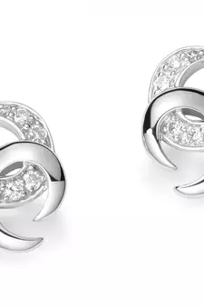 White Gold Plated Earring