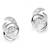 White Gold Plated Earring