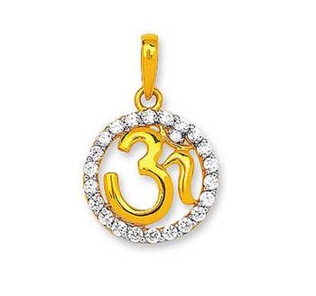 Om Design American Diamond Pendant 1