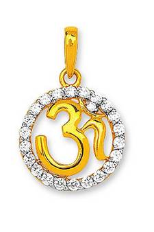 Om Design American Diamond Pendant