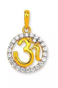 Om Design American Diamond Pendant