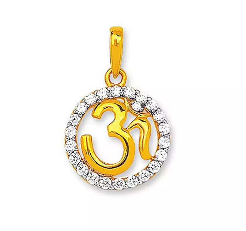 Om Design American Diamond Pendant