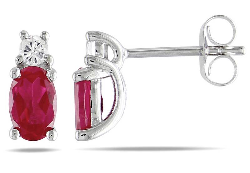 White Gold Plated Earring