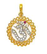 Om Design American Diamond Pendant
