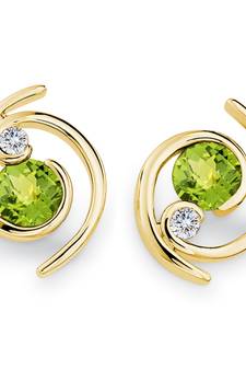 White Gold Plated Earring