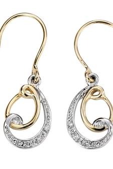 White Gold Plated Earring
