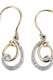 White Gold Plated Earring