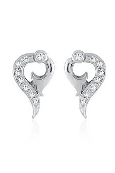White Gold Plated Earring