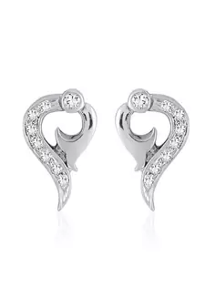 White Gold Plated Earring