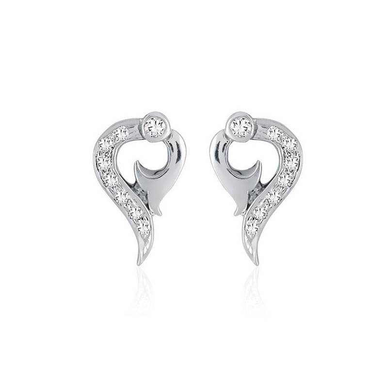 White Gold Plated Earring