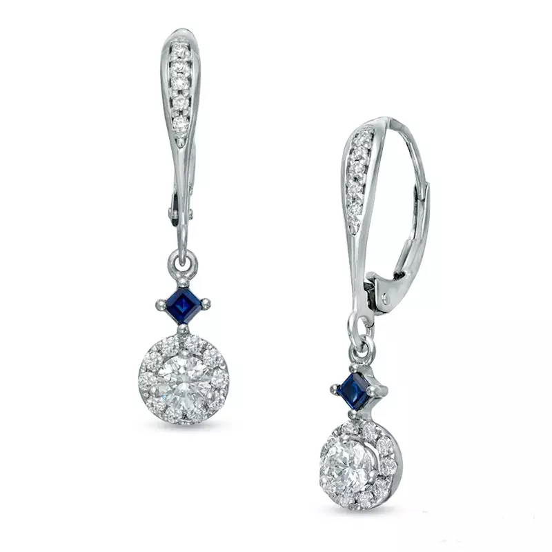 White Gold Plated Earring