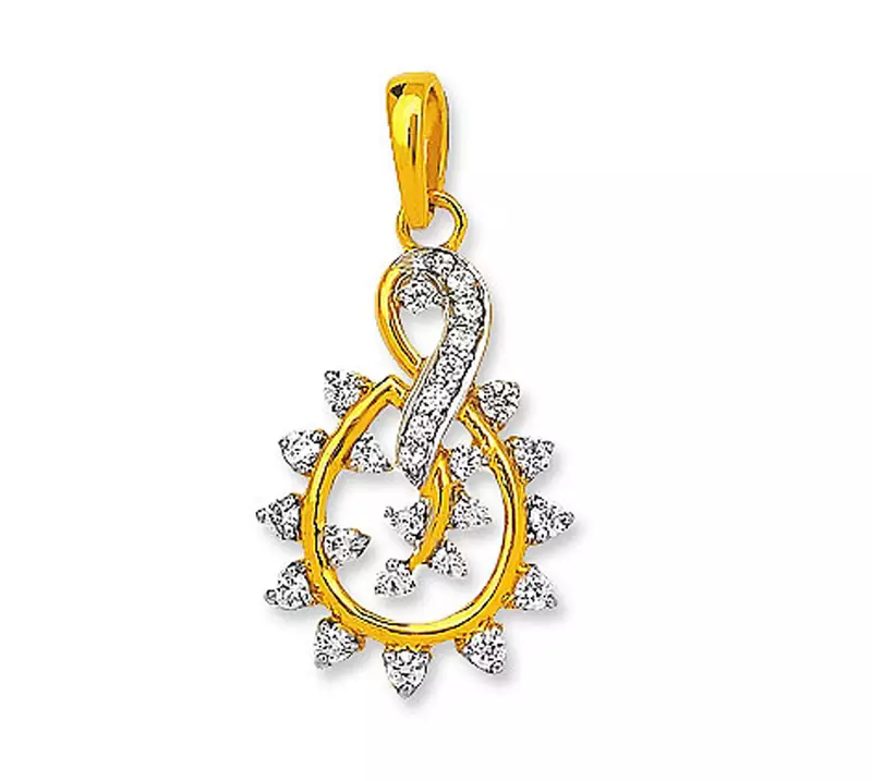 Fashionable Design Diamond Pendant