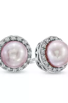 White Gold Plated Earring