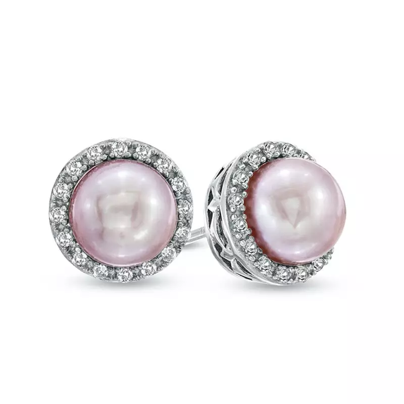 White Gold Plated Earring