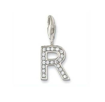 R' Alphabet Design American Diamond Pendant 1