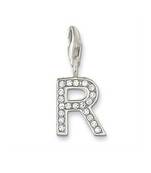 R' Alphabet Design American Diamond Pendant