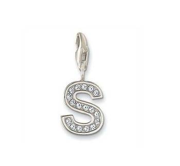 S' Alphabet Design American Diamond Pendant 1