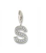 S' Alphabet Design American Diamond Pendant
