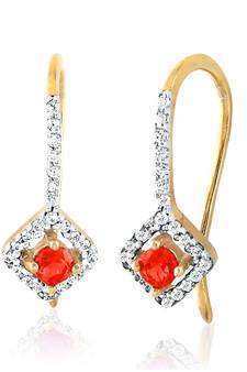 White Gold Plated Earring