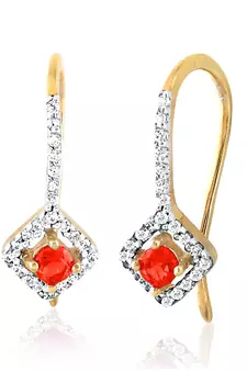 White Gold Plated Earring