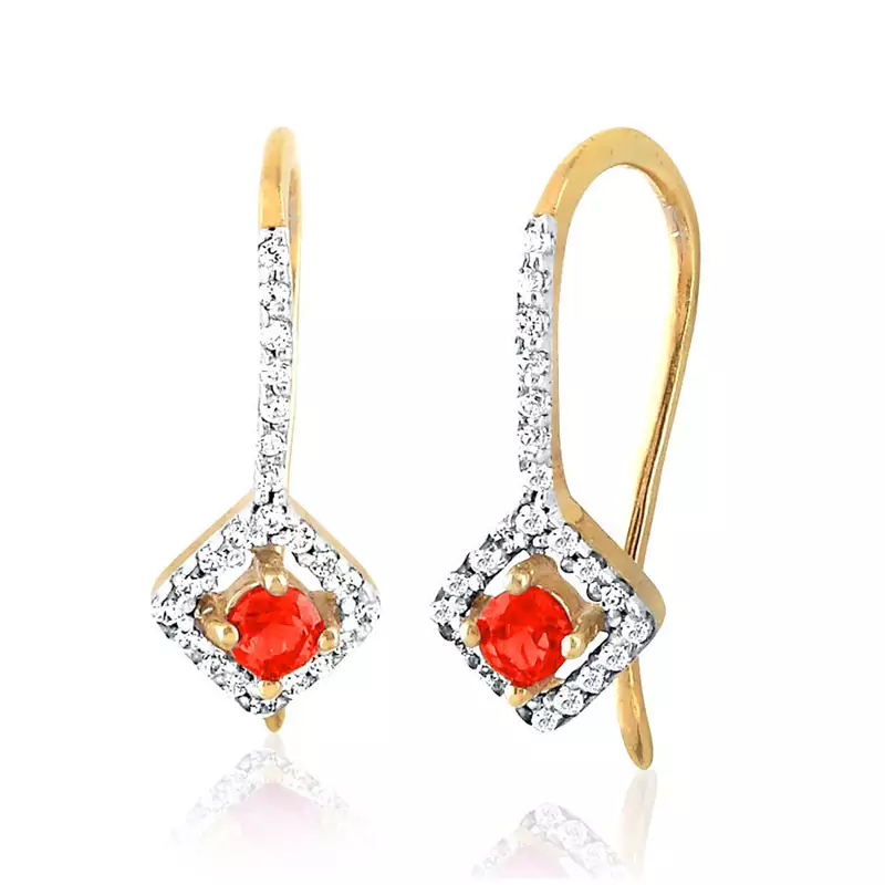 White Gold Plated Earring