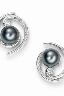 White Gold Plated Earring