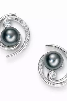 White Gold Plated Earring