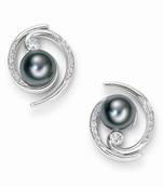 White Gold Plated Earring