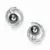 White Gold Plated Earring