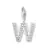 W' Alphabet Design American Diamond Pendant