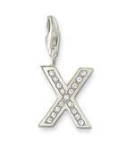 X' Alphabet Design American Diamond Pendant