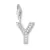 Y' Alphabet Design American Diamond Pendant
