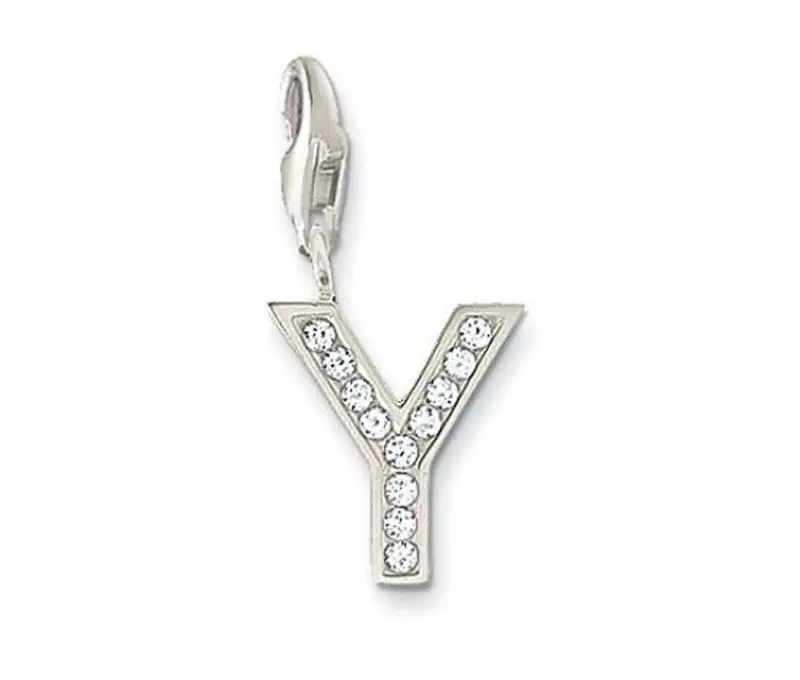 Y' Alphabet Design American Diamond Pendant