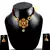 Rajasthani Lakh Necklase With Earing With Rhinestones Embedded