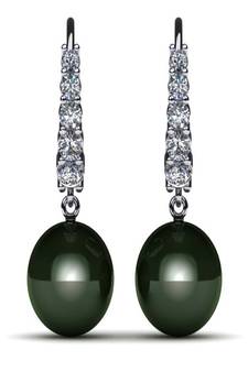 White Gold Plated Earring