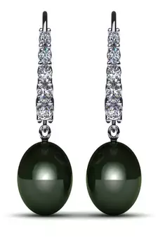White Gold Plated Earring