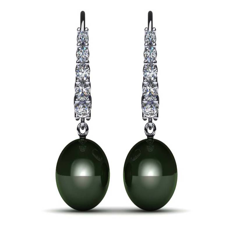 White Gold Plated Earring