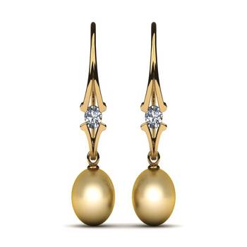 White Gold Plated Earring 1