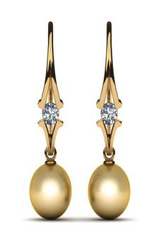 White Gold Plated Earring