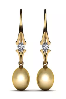 White Gold Plated Earring