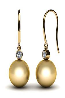 White Gold Plated Earring