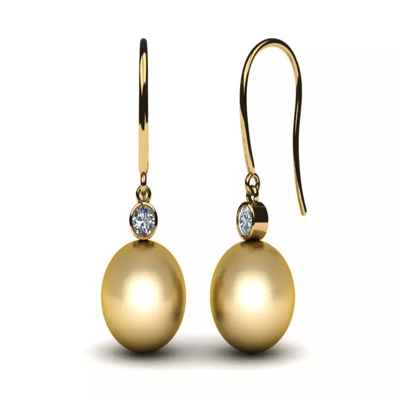 White Gold Plated Earring