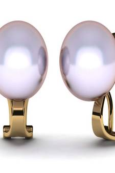 White Gold Plated Earring