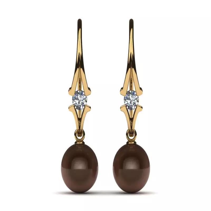 White Gold Plated Earring