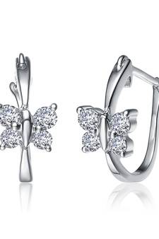White Gold Plated Earring