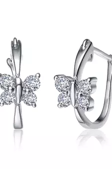 White Gold Plated Earring