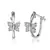 White Gold Plated Earring