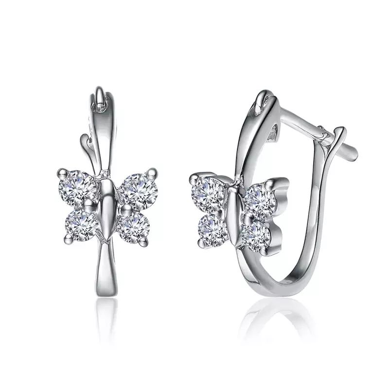 White Gold Plated Earring